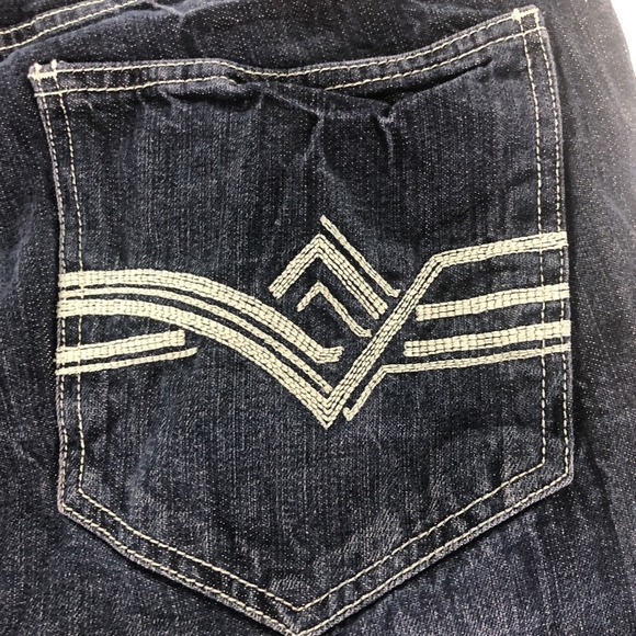 Ecko Unltd Men's Rhino Jeans 40x32 Straight Fit Blue Denim Embroidered Y2K 90s - Picture 15 of 15